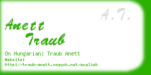 anett traub business card